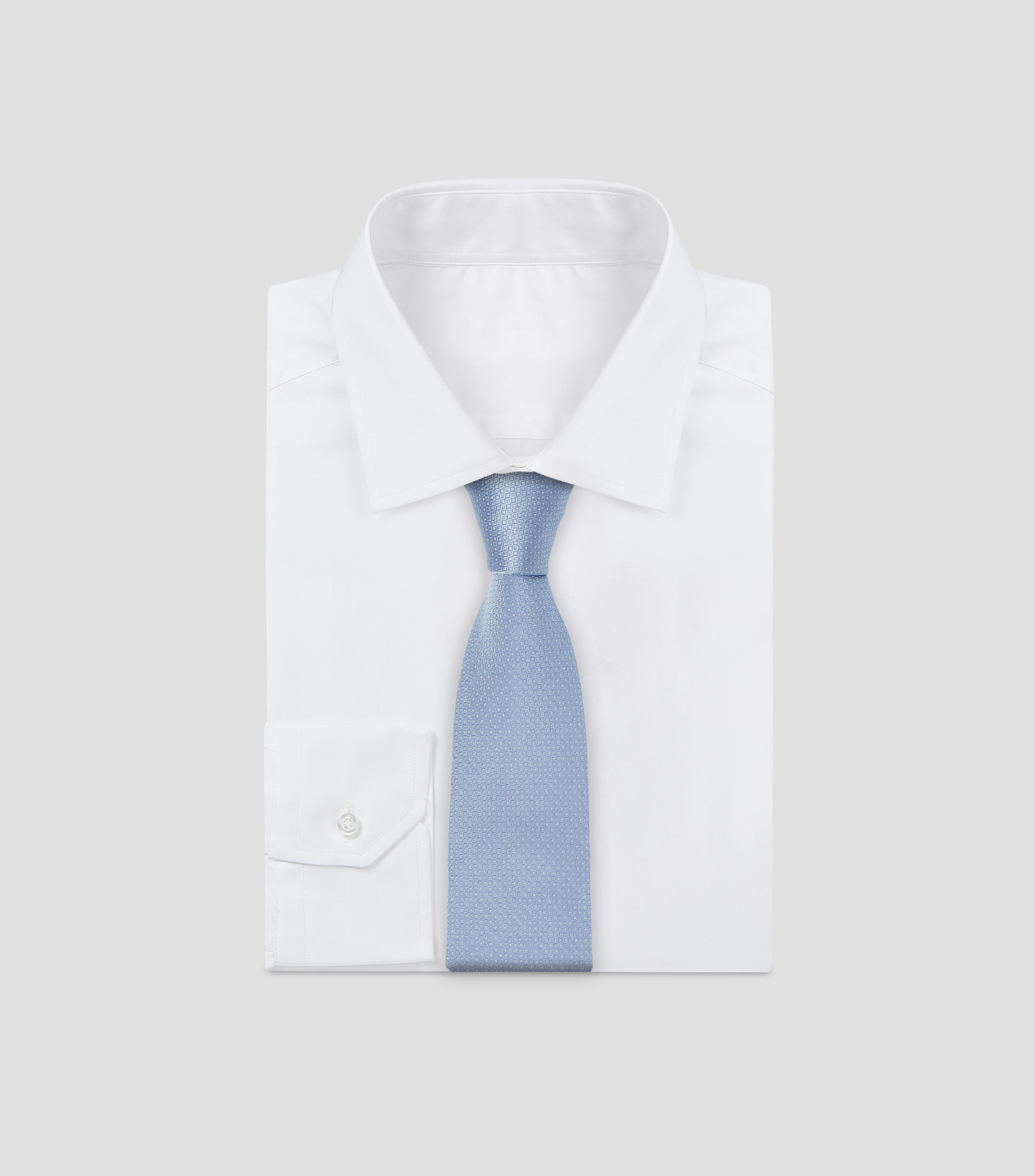 Corbata ancha en seda con jacquard